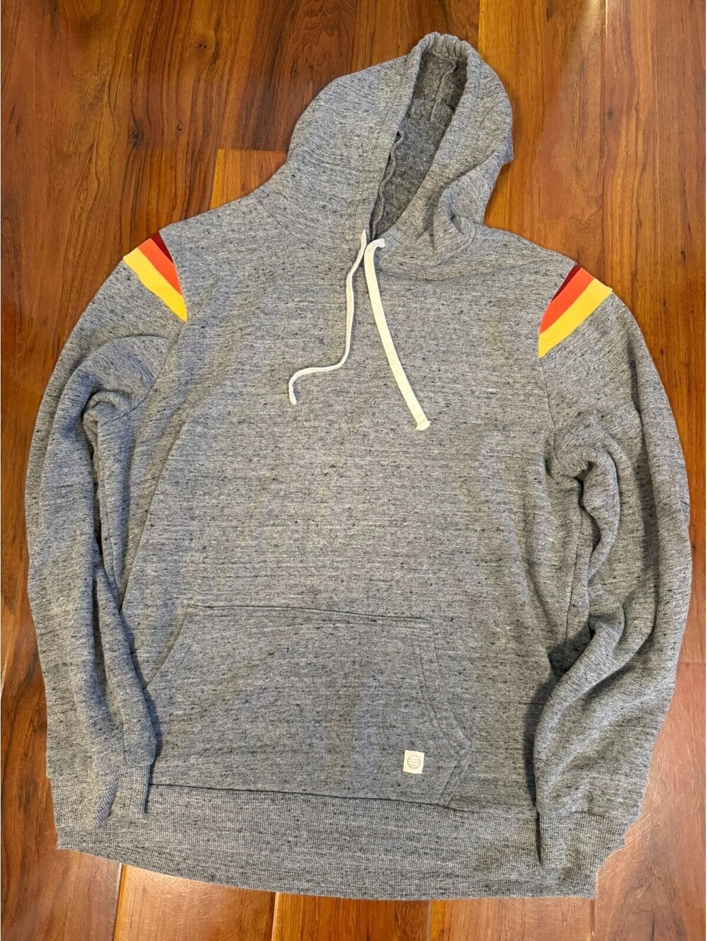 Marine Layer Hoodie Mens Large Gray Banks Pullover Sweatshirt Fleece California
